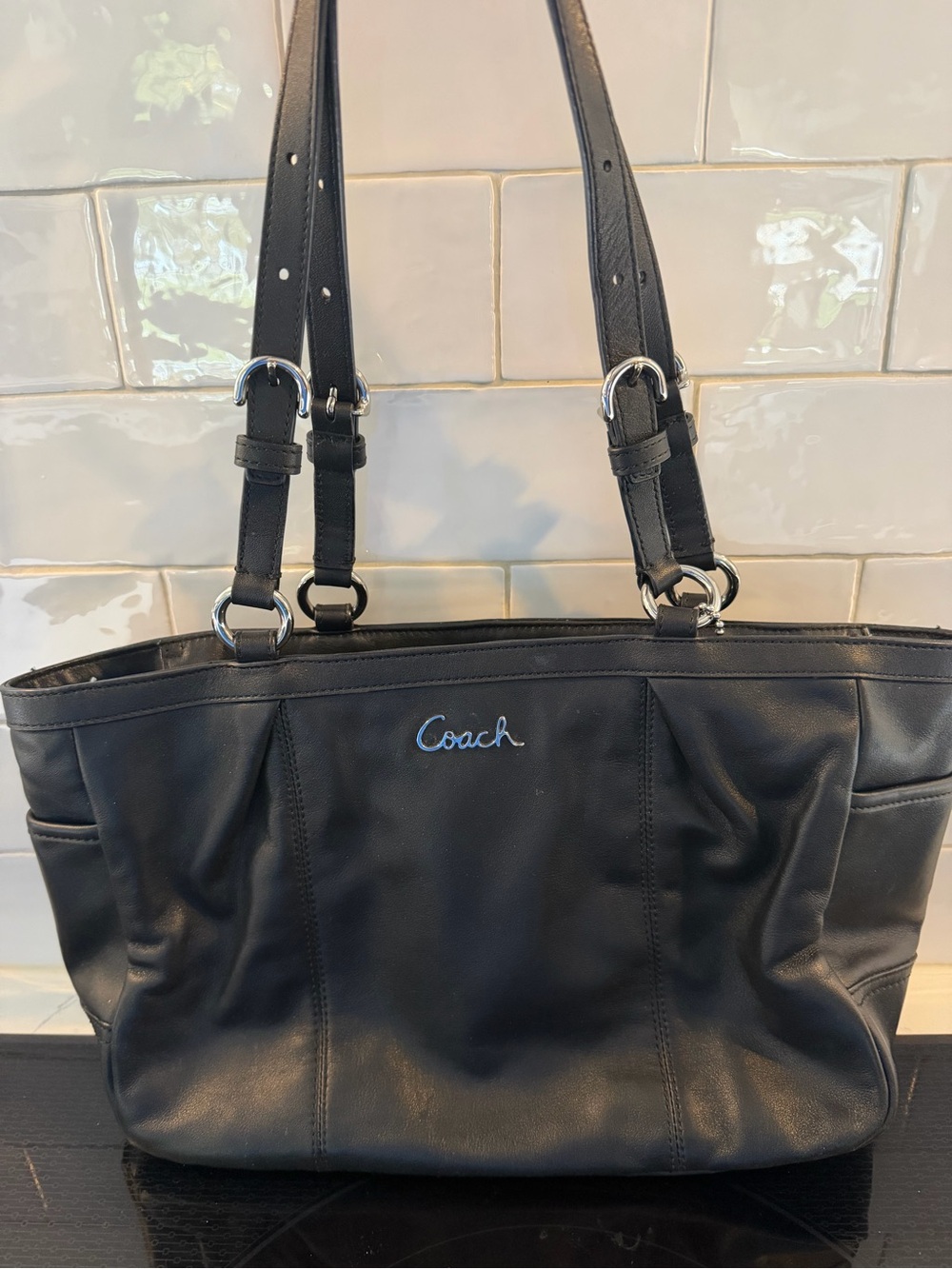 Coach Gallery Leather East West Tote